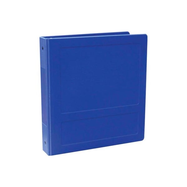 Omnimed 1" Molded Ring Binder, Side Open, Holds 250 Sheets, Blue